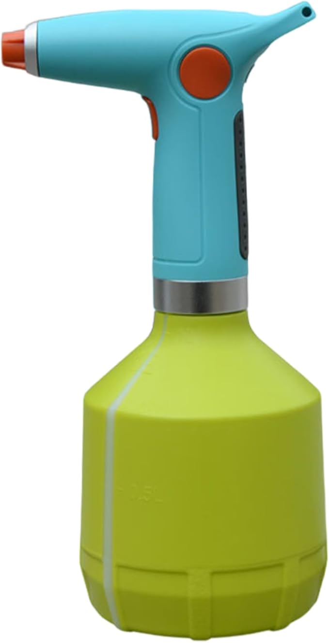 Electric Sprayer, 1000ml Electric Spray Bottle with Adjustable Nozzle, Waterproof Water Sprayer, Rechargeable Plant Mister for Garden Indoor Outdoor, Green