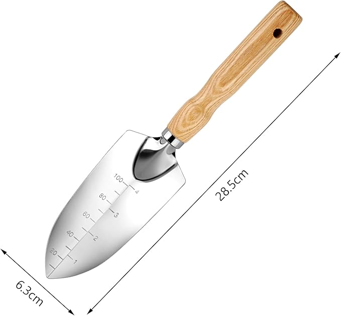 Hand Shovel for Gardening,Garden Shovel Hand,Trowel Garden Tool,Garden trowels Hand Tool,Garden Hand Shovel,Garden Shovels for Planting,Small Shovels for Gardening,Hand Shovel (Silver-7)
