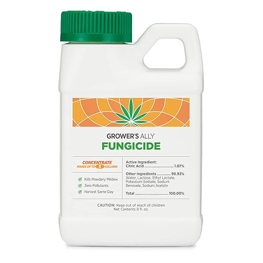 Grower's Ally Fungicide for Plants Concentrate - Indoor Outdoor Plant Fungicide Treatment Control for Powdery Mildew, Alternaria Blight, Rot, Fungus - Trusted by Cultivators - 8 Oz, Makes 5 Gallons