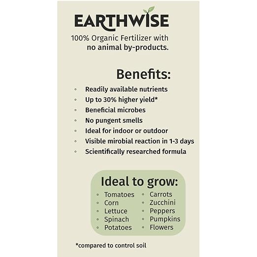 Ohio Valley Seed & Supply Earthwise Premium Organic All Purpose Fertilizer, 2-2-2, 1 lb Plant Food and Indoor/Outdoor Garden Fertilizer, All-in-One, Instant and Slow Release Formula