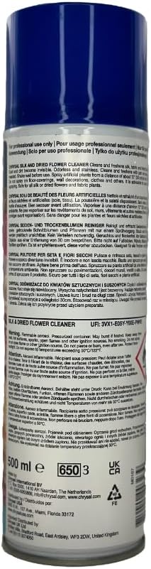 Chrysal Silk and Dried Flower Cleaner, 14.8 oz (2 Pack)