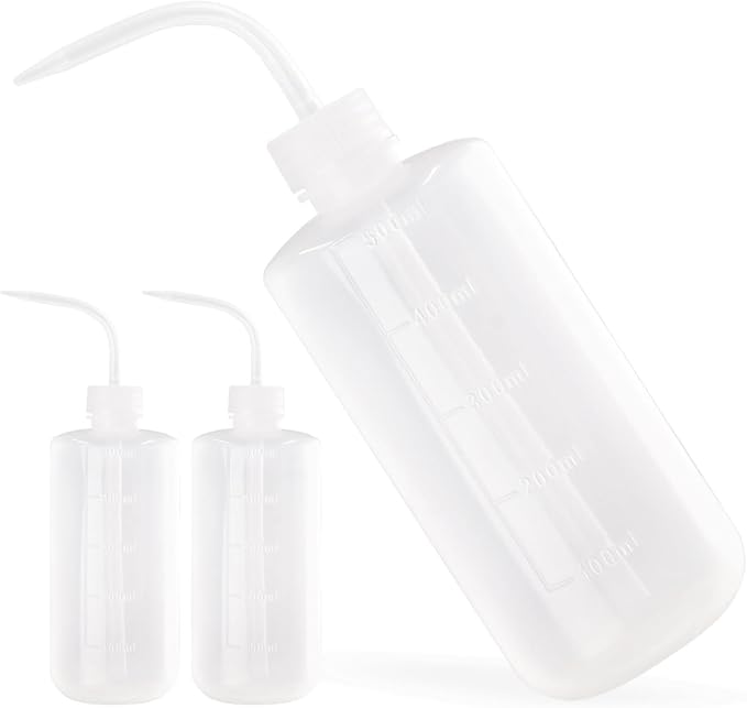 Bonsicoky 3 Pcs 500ml Squeeze Bottle Plant Watering Bottle Can, Plastic Succulent Watering Bottle Can for Indoor Plants