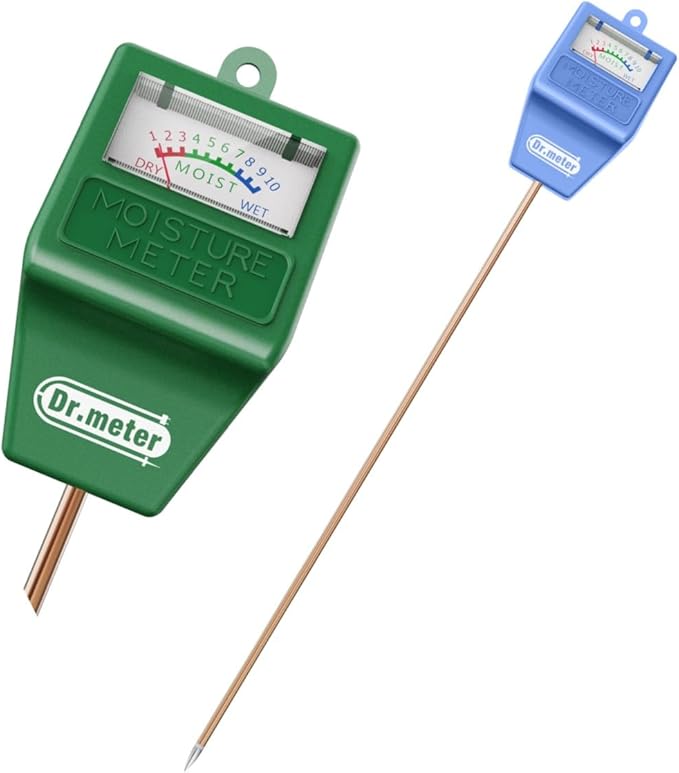 Dr.meter Soil Moisture Meter S10 Green + S10 Plus Blue