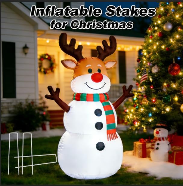 FEED GARDEN 6 Inch 100 Pack Galvanized Landscape Staples Plant Cover Stakes 11 Gauge Tent Stakes Garden Stakes Landscaping Fabric SOD Pins Yard Stakes for Decoration Weed Barrier Fabric