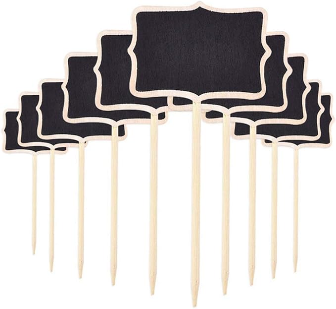 10pcs Plant Labels, Garden Markers Signs for Plants Outdoor Waterproof Reusable Garden Labels for Flower Bed, Pots, Planters Wooden Garden Markers