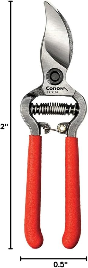 Corona Tools ClassicCUT Forged Bypass Hand Pruner – 1/2-inch Cut Capacity Heavy-Duty Garden Hand Pruner for Tree, Shrub & Plant Trimming, Precision Cutting Pruning Tool