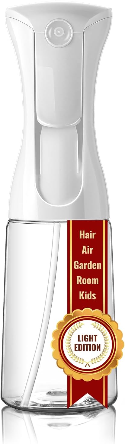 Mistifi Continuous Ultra Fine Mist Spray Bottle (200ml 1Pcs, Transparent bottle)