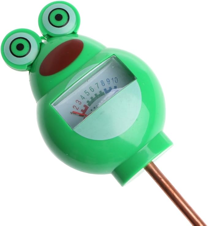 Frog Soil Moisture Tester Humidimetre Meter Detector Garden Plant Flower Testing Tool Red