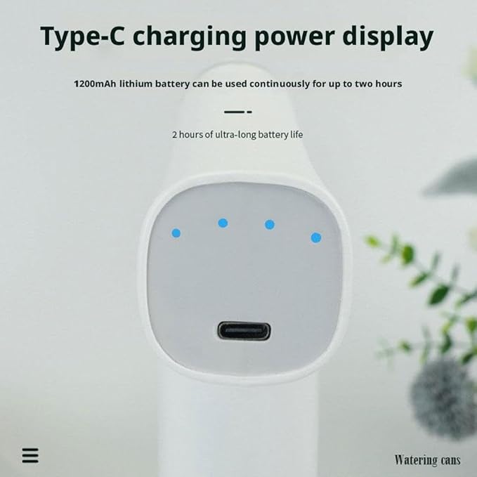 Electric Spray Bottle, 1L Rechargeable Battery Powered Electric Sprayer Watering Can Indoor Plants, Handheld Automatic Plant Sprayer for Garden, 2 Water Spraying Modes