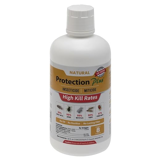 Environmental Plant Management Protection Plus Concentrate | Oil-Free Contact Insecticide for Plants | Kills Aphids, Whiteflies, Spider Mites & Other Soft-Bodied Pests | Natural | Indoor & Outdoor Use