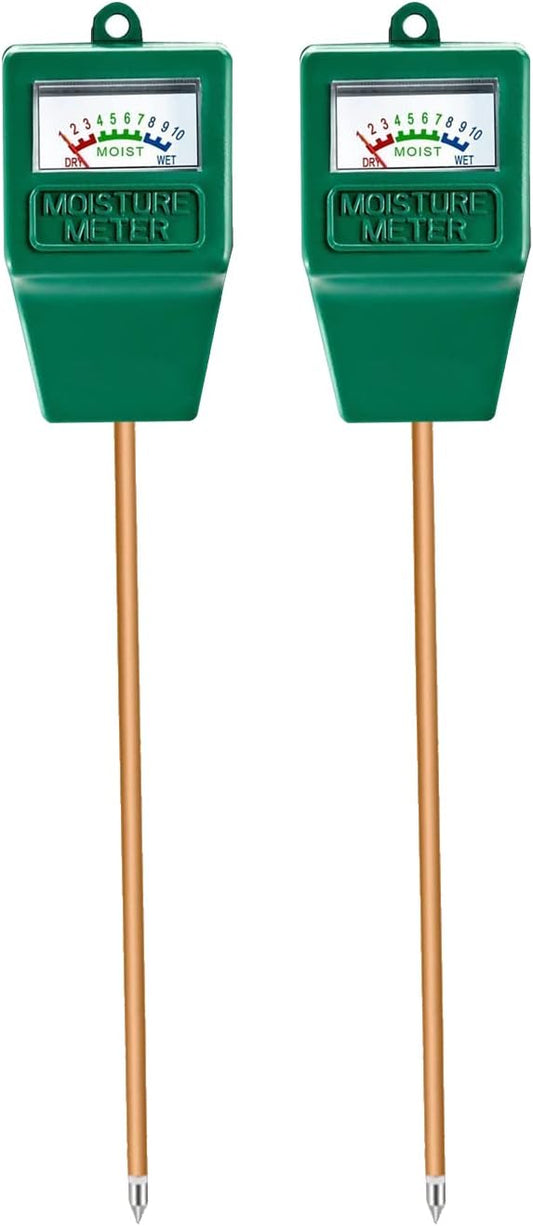 Soil Moisture Meter,2 Pack Plant Hygrometer Moisture Sensor Plant Water Monitor for Potted Plants,Garden,Farm, Lawn(No Battery Needed)
