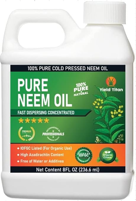 100% Pure Cold-Pressed Neem Oil – Multi-Purpose Natural Neem Oil Extract (8OZ)