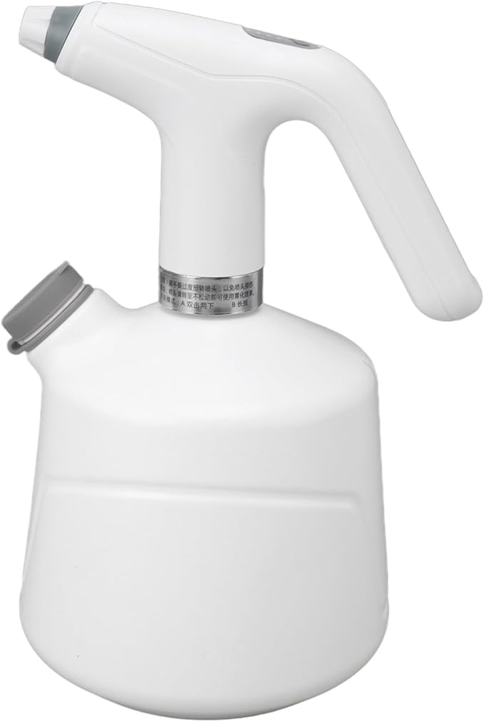 Dioche Electric Plant Spray Bottle with Large Capacity & Rechargeable Battery, Automatic Garden Tool for Indoor & Outdoor Use, Black (White)