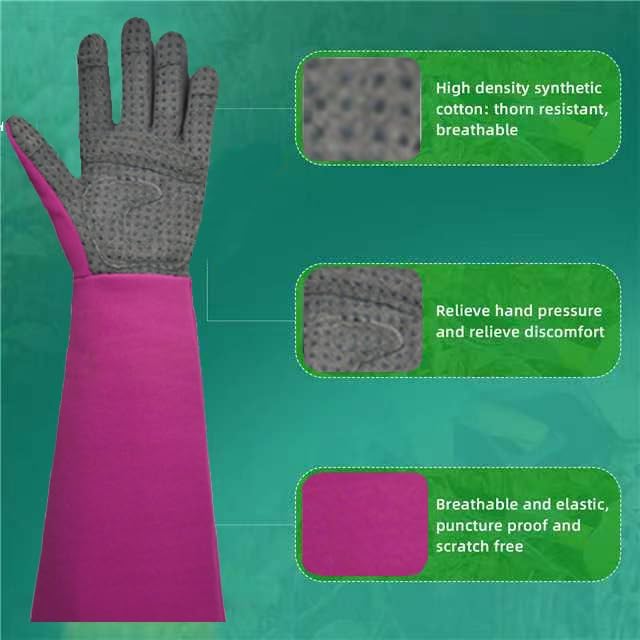 Gardening Gloves, Thorn Protective, Forearm Protection, Yard Work, Pruning, Outdoor Activity, Comfortable