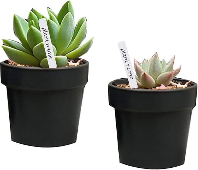 KINGSUPER 150 Pcs Plant Labels 4 Inch Plastic Plant Name Tags Garden Labels Markers Nursery Plant Tags with Marking Pen for Outdoor Garden