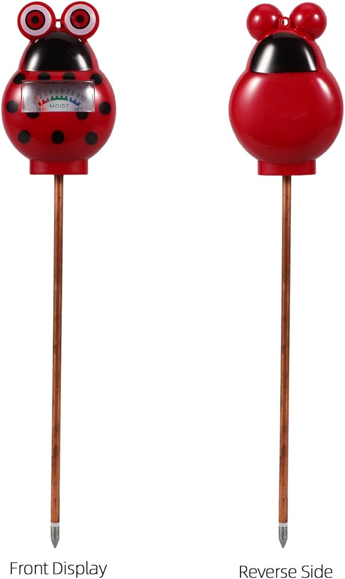Veemoon Garden Soil Moisture Tester and Plants Moisture Meter Portable Single-Needle Soil Sensor for Indoor Outdoor Gardening with Beetle-Shaped Design