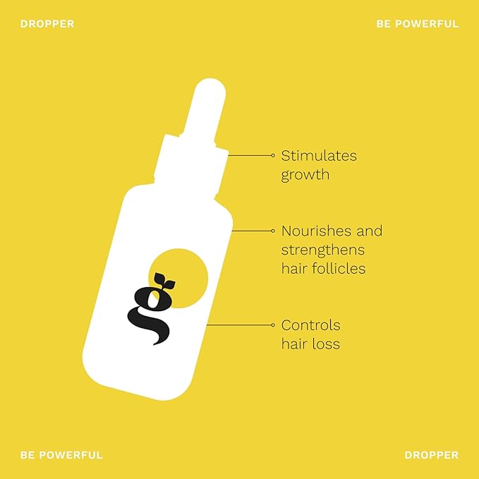 Ginger Root Extract | Growth Stimulating Drops and Hair Loss Control | Serum Vegan Energizing Hair Elixir | Be Powerful (2 fl oz)