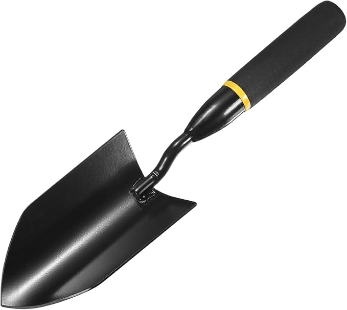 M METERXITY Gardening Trowel, 13 Inch Manganese Steel Garden Hand Shovel with Rubber Handle, Trowel Garden Tool for Farmer Soil Planting Digging Transplanting