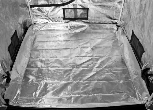 Gorilla Grow Tent | Complete Heavy-Duty 1680D Reflective Hydroponic Grow 5-Foot by 5-Foot Tent for Growing Indoor Plants with Free 1-Foot Height Extension Kit, Windows, Floor Tray