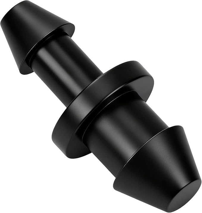 RedChili Drip Irrigation Universal 1/4" Barbed End Cap Fitting, 120 Pieces Drip System Parts Goof Plug Connectors Fits 1/4-Inch Drip Tubing Irrigation For Drip Line Connection