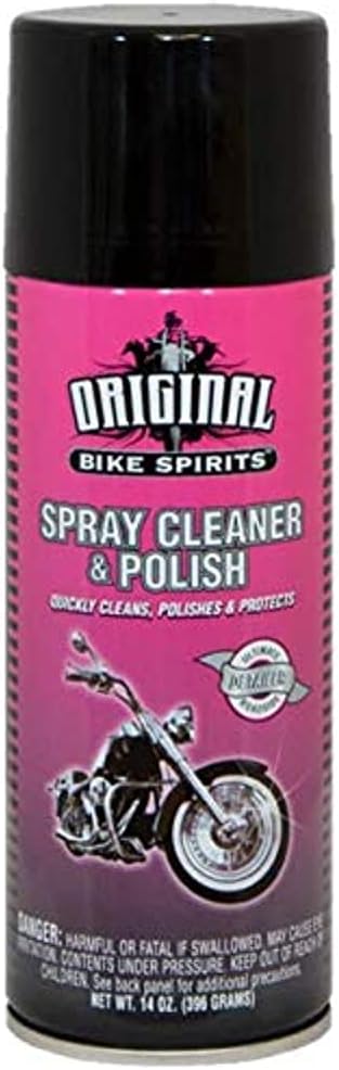 Original Bike Spirits Spray Cleaner and Polish - 14 oz (Case of 12) - 1039615 - Can to Make Any Vehicle Shine, Cleans, Polishes and Protects