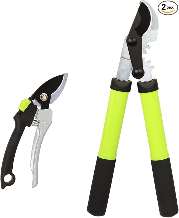 YRTSH Loppers for Tree Trimming, Heavy Duty Branch Cutter Pruner with Gear Technology, Labor Saving Pruning Shears Gardening Tools Tree Clippers Tree Trimmer up to 1.3 Inch Clean Cut Capacity