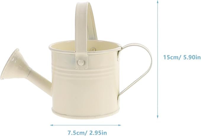 DOITOOL Metal Watering can Small 0.6L Portable Watering Pot with Long Spout for Indoor Outdoor Plants Garden Flowers Kids Watering can