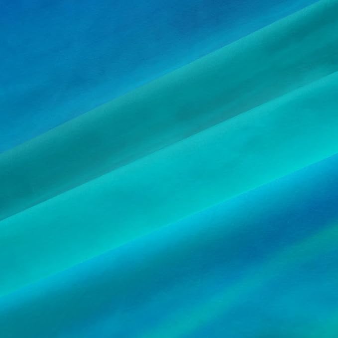 Feelyou Navy Blue Ocean Curtains Bedroom Living Room Abstract Turquoise Teal Ombre Blackout Curtain Boys Tropical Beach Darkening Drapes Window Treatments (2 Panels, 38 x 45 Inch)