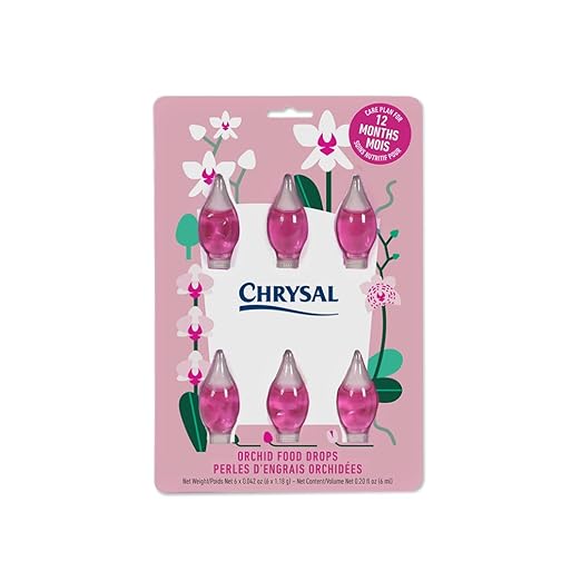 Chrysal Orchid Food Drops — Orchid Care — One Pack for a Year Supply — Concentrated Flower Food for All Species of Orchids — Ideal Florist Supplies — Outdoor and Indoor Plant Food