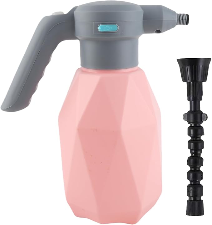 Yosoo 2L Electric Plant Spray Bottle, USB Rechargeable Garden Sprayer with Adjustable Spout and One Button Operation, for Indoor Outdoor House Flower Grass Watering (Type 2)