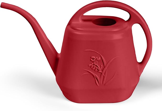 Hand Watering Can - for Home Plant Garden - 1/2 Gallon - Wine Red
