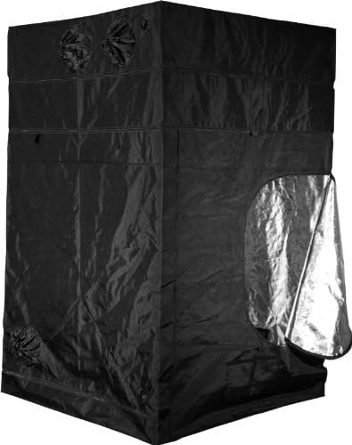 Gorilla Grow Tent | Complete Heavy-Duty 1680D Reflective Hydroponic Grow 5-Foot by 5-Foot Tent for Growing Indoor Plants with Free 1-Foot Height Extension Kit, Windows, Floor Tray