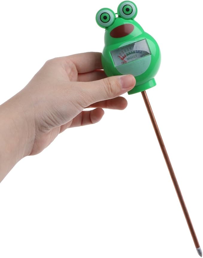Frog Soil Moisture Tester Humidimetre Meter Detector Garden Plant Flower Testing Tool Red