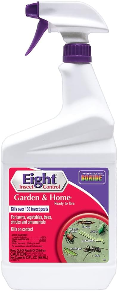 Bonide 428 Eight Insect Control Garden & Home Outdoor Insecticide, Kills Beetles, Ants, Aphids, 32 oz. Read - Quantity 1
