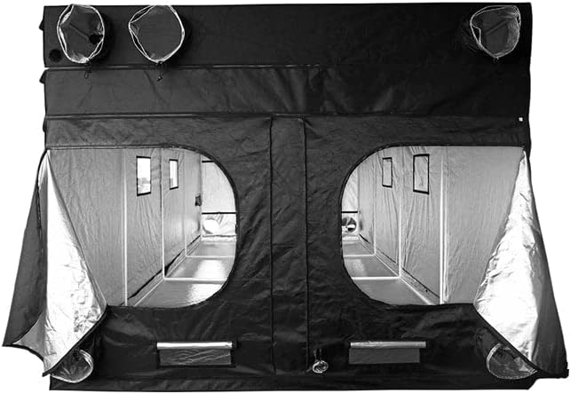 Goliath Grow Tent 10ft x 20ft x 6ft11in to 7ft11in Height Adjustable Indoor Grow Tent 1680D Diamond Reflective Mylar Heavy Duty Frame