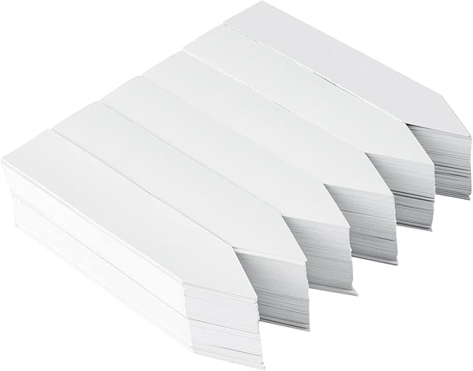 Crafjie 360 Pcs 4 inch White Waterproof Plastic Plant Nursery Garden Labels Pot Marker Garden Stake Tags, Plant Labels for Seedling Garden Markers Tags, Vegetable Gardening Tags