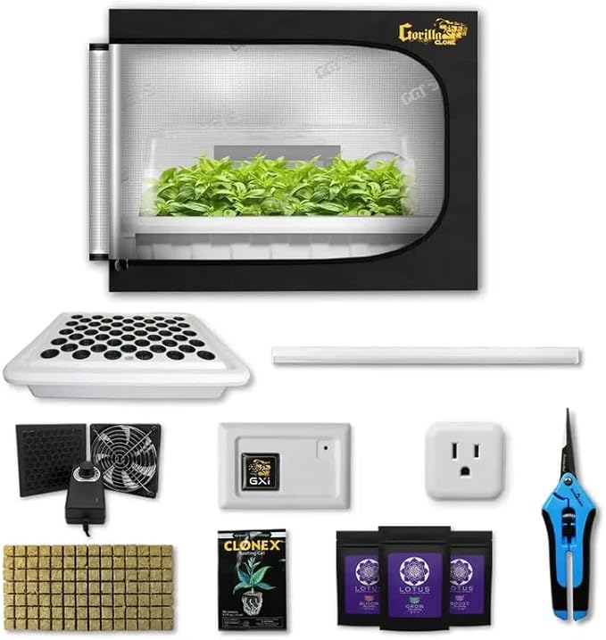 Gorilla Clone Tent | Complete Hydro Cloning Kit (24" x 24" x 32")