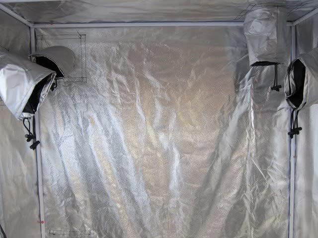 48x24x60 Reflective Indoor Grow Tent 2x4 - Mylar Grow Tent - Black