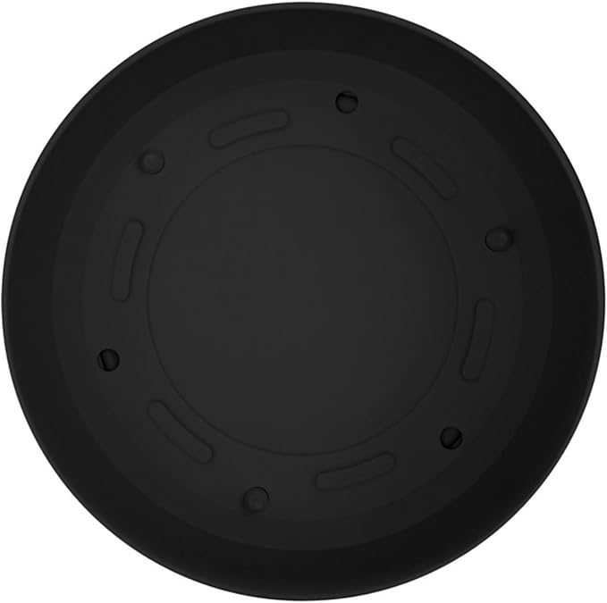 Bloem Mathers Round Planter with Saucer Tray: 10" - Black - Modern Design, Durable Plastic Pot, Removable Saucer, for Indoor & Outdoor Use, Gardening, 2.6 Gallon Capacity