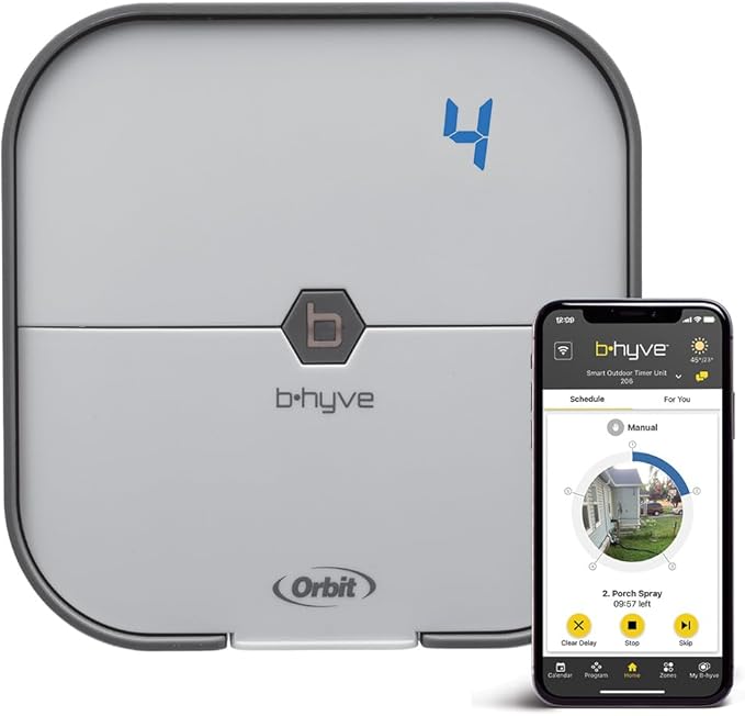 Orbit 57915 B-hyve 4-Zone Indoor Smart Sprinkler Controller
