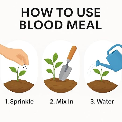 𝐁𝐄𝐒𝐓𝐒𝐄𝐋𝐋𝐄𝐑 Organic Blood Meal Fertilizer by Gardenera - 12-0-0 NPK - All-Natural Plant Food Source of Nitrogen for Organic Gardening, Flowers, Vegetables, Trees & Shrubs - 3 QUARTS