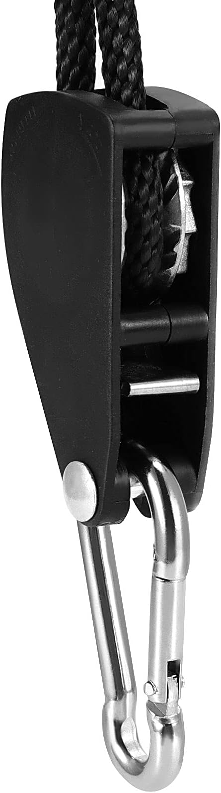 4 Pair 1/4 Inch 8 Feet Long Adjustable Rope Clip Hanger, Grow Light Ratchet Hanger with Reinforced Internal Metal Gears for Hanging, 150lb Bearing Capacity Per