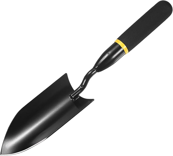 M METERXITY Gardening Trowel, 12 Inch Manganese Steel Garden Hand Shovel with Rubber Handle, Trowel Garden Tool for Farmer Soil Planting Digging Transplanting