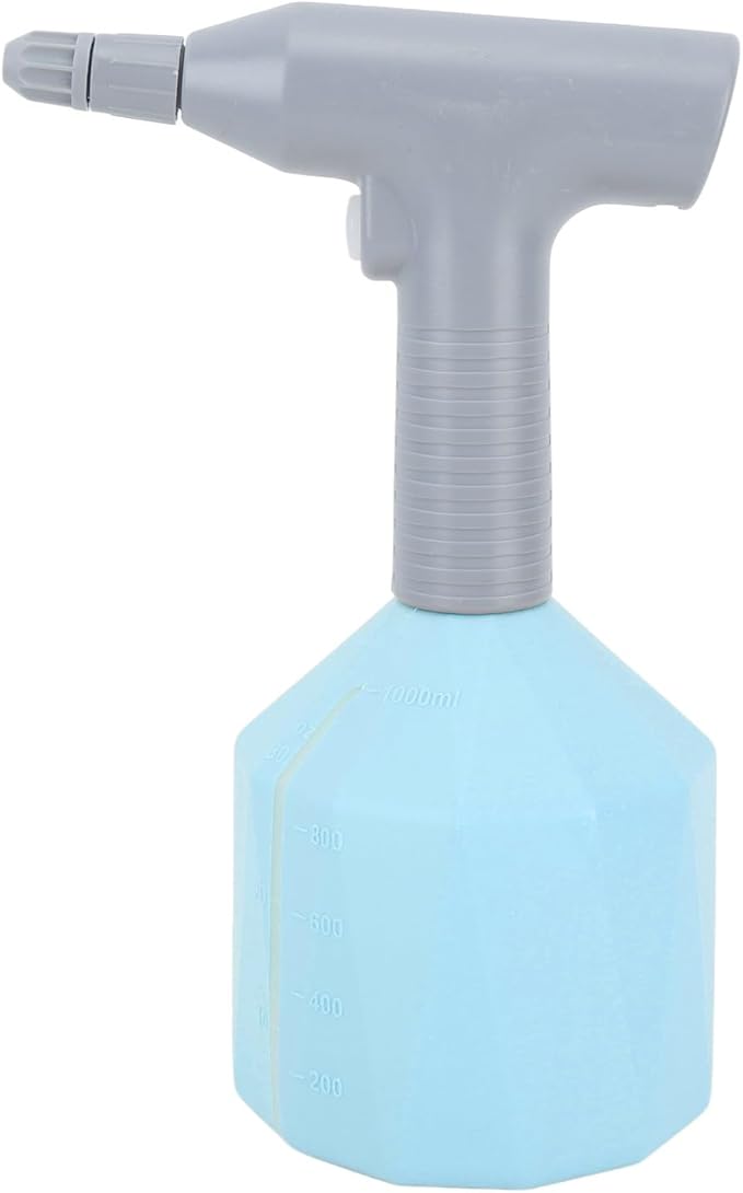 Electric Spray Bottle Garden Sprayer 360 Rotation Large Capacity Watering Can with Rotation Nozzle Hose 2000mAh Battery (Blue)