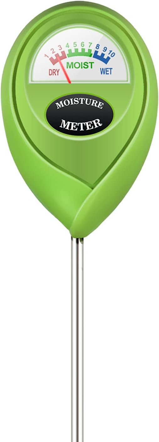 iPower Soil Moisture Meter for Plant Water Test Hygrometer Monitor for Garden, Lawn, Farm, Indoor and Outdoor Use, Green