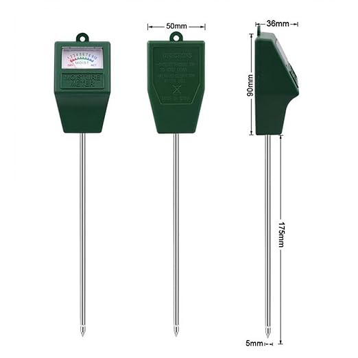 Single Needle Soil Moisture Meter Flower Gardening Detector Soil Moisture Meter Square Head Soil Detector Tool Kit for Flowers