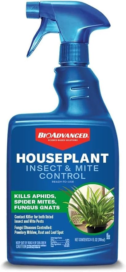 Baby Bio Houseplant Food, Concentrate, 5.9 Oz (3-Pack) with BioAdvanced Houseplant Insect & Mite Control, Ready-to-Use, 24 oz