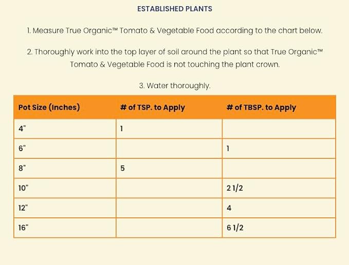 True Organic Tomato and Vegetable Food Granular Fertilizer 4.5lbs Jug - CDFA, OMRI Listed for Organic Gardening NPK 4-5-6- Case of 6