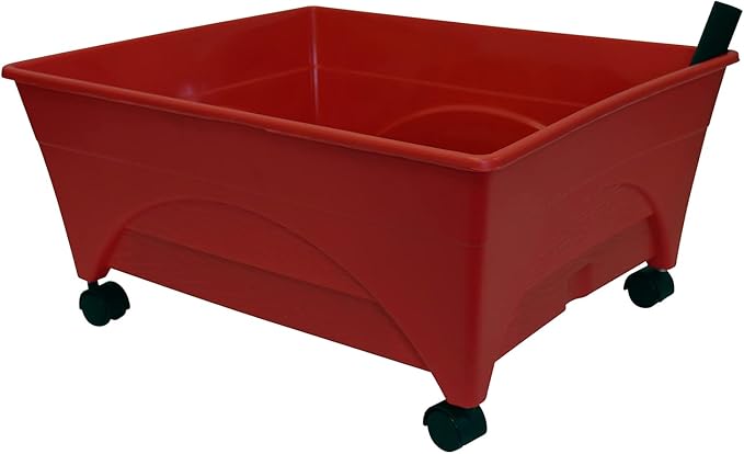 Emsco Group Bountiful Harvest Raised Bed Grow Box – Self Watering and Improved Aeration – Mobile Unit with Casters