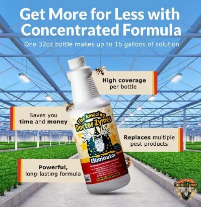 Eliminator® Natural Insecticide & Fungicide – Professional Pest Control for Spider Mites, Aphids & Powdery Mildew – Oil-Free, Residue-Free Plant Protection for Homes, Gardens & Professional Operations